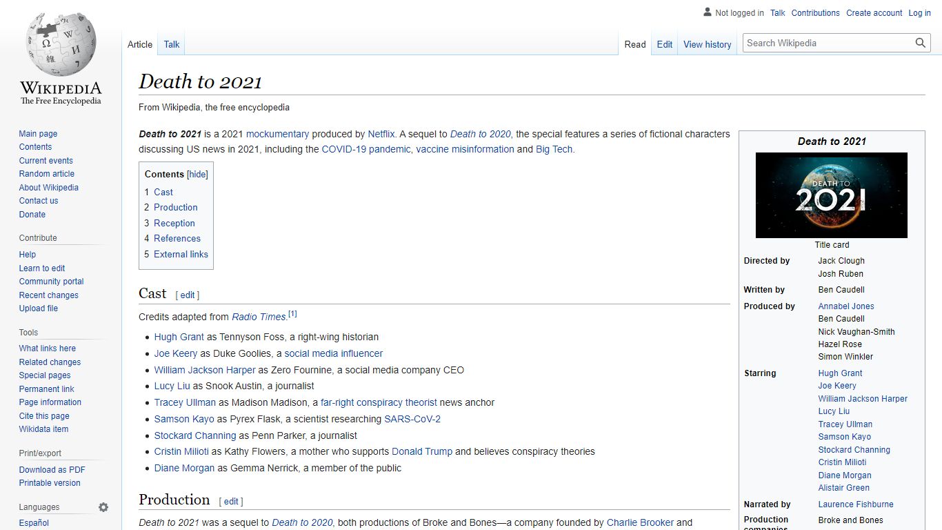 Death to 2021 - Wikipedia